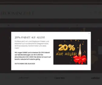 Bloomingloft.ch(Dein Schweizer Online Shop für auserlesene Möbel & Design) Screenshot