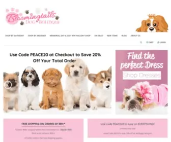 Bloomingtailsdogboutique.com(Bloomingtails Dog Boutique) Screenshot