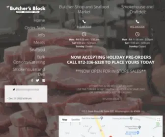 Bloomingtonmeat.com(Full Service Butcher Shop) Screenshot