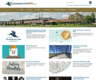 Bloomingtonmn.gov(City of Bloomington MN) Screenshot