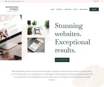 Bloomingworks.com(Vancouver Web Design) Screenshot