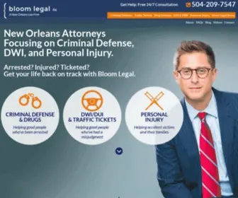 Bloomlegal.com(New Orleans Criminal Defense Lawyer) Screenshot