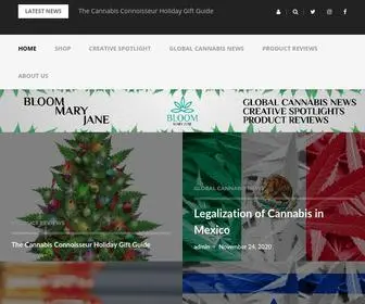 Bloommaryjane.com(Global Cannabis News) Screenshot