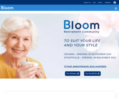 Bloomretirement.ca(Bloom retirement) Screenshot