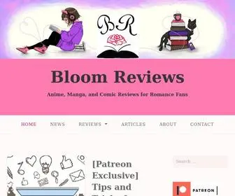 Bloomreviewsblog.com(Anime, Manga, and Comic Reviews for Romance Fans) Screenshot