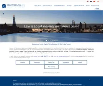 Bloomsbury-Law.com(Talk to a Specialist Solicitor from London's Leading Law Firm) Screenshot