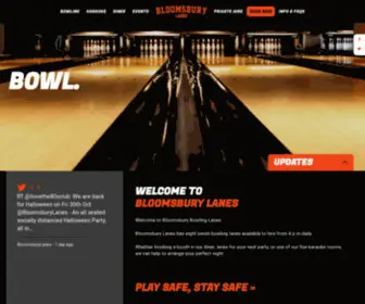 Bloomsburybowling.com(Bloomsbury Lanes) Screenshot