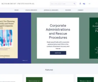 Bloomsburyprofessional.com(Bloomsbury Professional (UK)) Screenshot