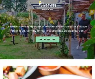 Bloomseminyak.com(One of the Best Restaurants in Seminyak) Screenshot