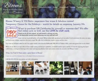 Bloomswinery.com(Just another WordPress site) Screenshot