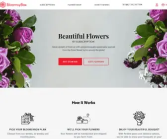 Bloomsybox.com(Flower Subscription) Screenshot