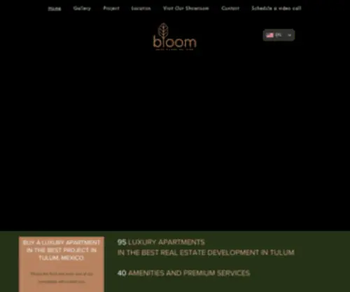 Bloomtulum.com(Departamentos en venta Tulum) Screenshot