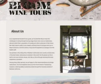 Bloomwinetours.com(About Us) Screenshot