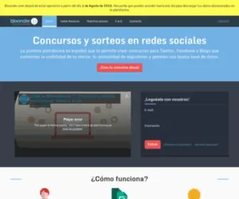 Bloonder.com(Concursos Online en Redes Sociales) Screenshot