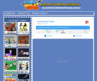 Bloonstowerdefense6.space(Play the official version of the Bloons Tower Defense 6) Screenshot