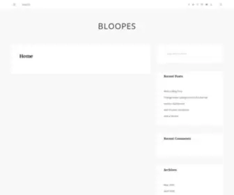 Bloopes.com(Web Development Blog) Screenshot