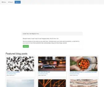 Bloopist.com(The Simple Blogging Platform) Screenshot