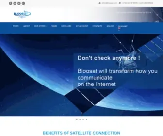 Bloosat.com(High speed satellite internet for Africa) Screenshot