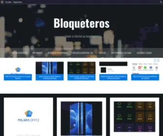 Bloqueteros.com(Bloqueteros) Screenshot