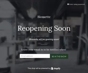 Blossette.com(Blossette) Screenshot