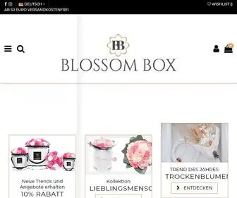 Blossom-Box.de(Rosenboxen in edlem Design) Screenshot