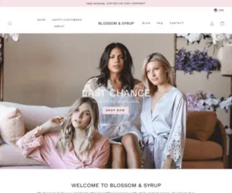 Blossomandsyrup.com(Blossom & Syrup Bridal and Bridesmaid Robes) Screenshot