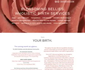 Blossomingbelliesbirth.com(BLOSSOMING BELLIES WHOLISTIC BIRTH SERVICES) Screenshot