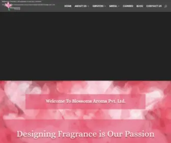 Blossomsaroma.com(We are leading the global fragrance manufacturer and export company in India) Screenshot