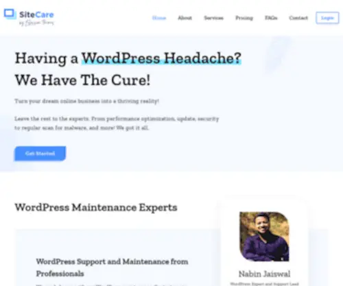 Blossomsitecare.com(WordPress Support and Maintenance by Experts) Screenshot