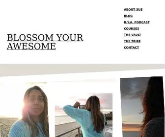 Blossomyourawesome.com(Sue Dhillon) Screenshot