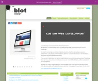 Blotdesign.com(Custom web development) Screenshot