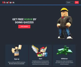 Bloxearn.com(Earn FREE ROBUX Online) Screenshot