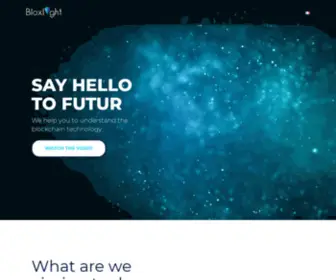 Bloxlight.io(Nous vous aidons à comprendre la technologie blockchain et à dévolopper votre business) Screenshot