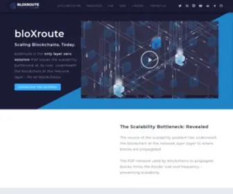 Bloxroute.com(Home) Screenshot