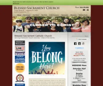 Blsac.org(Blessed Sacrament Catholic Church) Screenshot