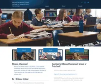 Blsacschool.net(Blessed Sacrament School) Screenshot