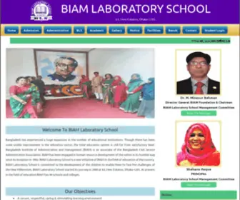 BLSdhaka.edu.bd(BIAM Laboratory School) Screenshot