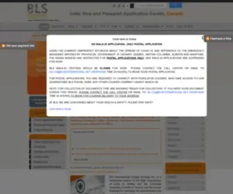 Blsindia-Canada.com(BLS International Services) Screenshot