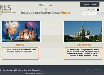 Blsindia-Russia.com(BLS India Russia) Screenshot