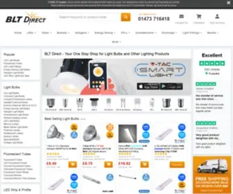 BLtdirect.com(Light Bulbs and Light Fittings From BLT Direct) Screenshot