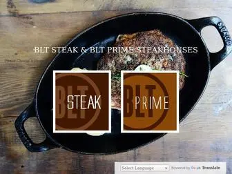 BLtrestaurants.com(BLT Steak) Screenshot