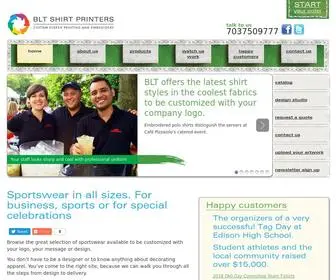 BLTshirtprinters.com(BLT Shirt Printers) Screenshot