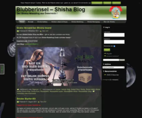 Blubberinsel.at(Shisha Blog) Screenshot