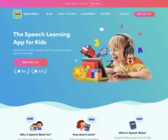 BlubBlub.org(Activate your child’s language with fun speech therapist) Screenshot