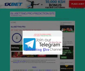 Blubettingpro.com Screenshot