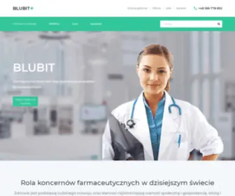 Blubit.com.pl(Import oraz dystrybucja produktów farmaceutycznych) Screenshot