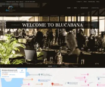 Blucabana.com(Restaurant & Cafe) Screenshot