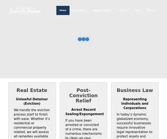 Bluckerlaw.com(The Law Office of James M) Screenshot