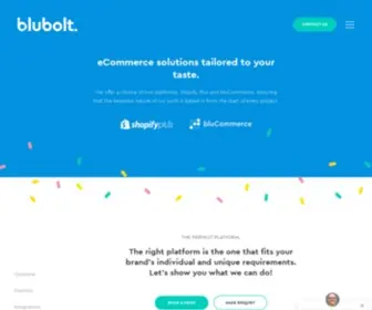 Blucommerce.com(Shopify Plus Agency & bluCommerce) Screenshot
