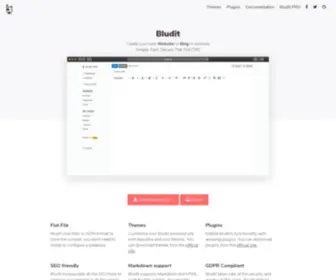 Bludit.com(Flat-File CMS) Screenshot